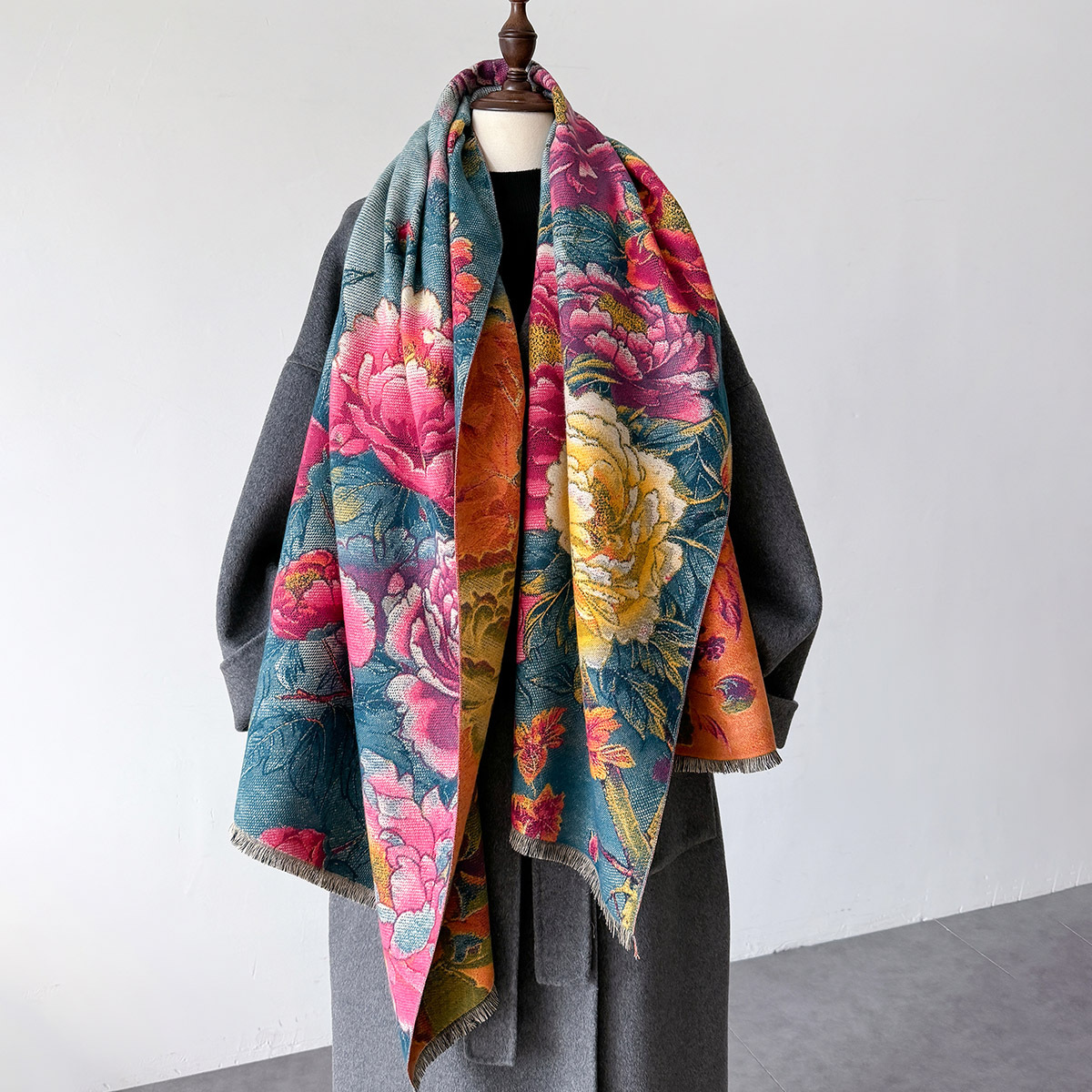 Shawl Wrap Winter - Calda sciarpa di cashmere Scialle da
