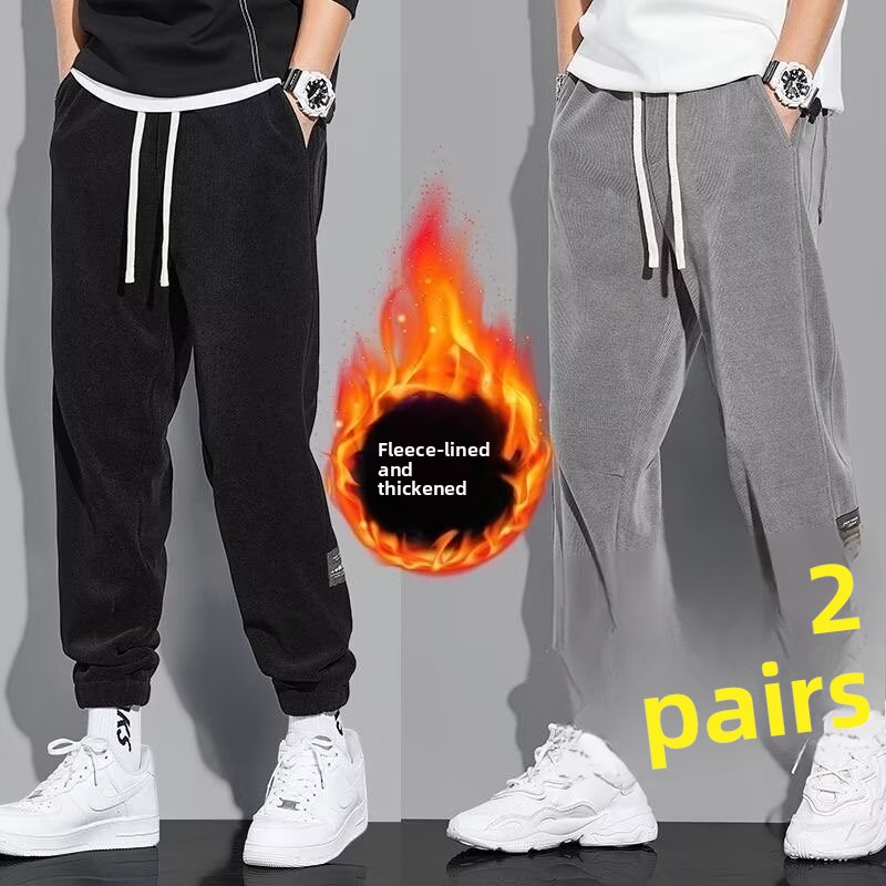 Corduroy Pant Warm - Pantaloni Casual Versatili da Donna, Larghi