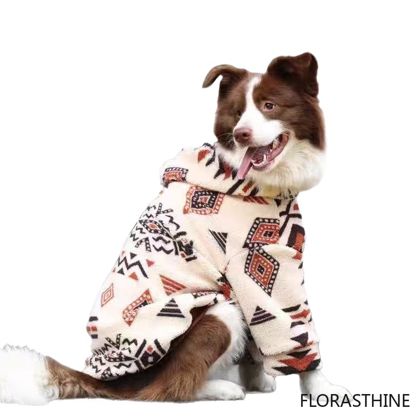 Sherpa Hoodie Fleece - Cappotto per Cani con Cappuccio, Caldo