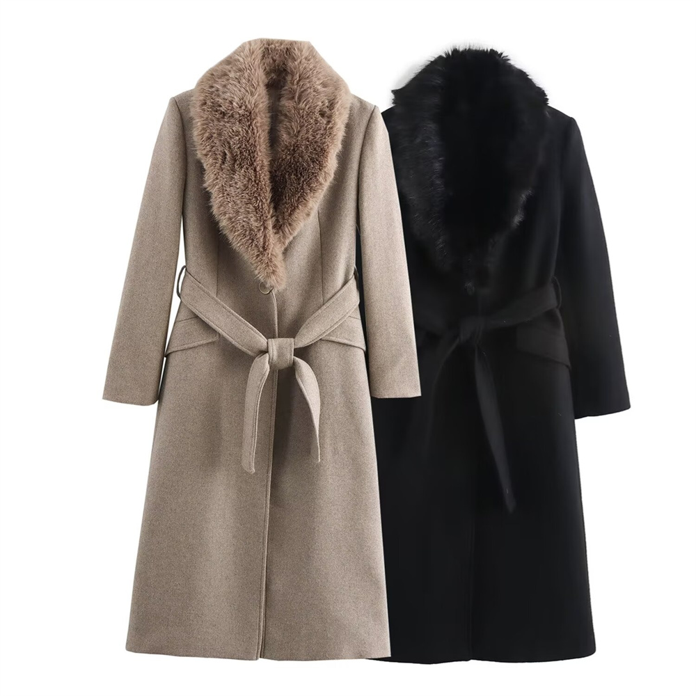 Cintura da donna Cappotto con  - Wool Coat Peacoat recensione e prezzo
