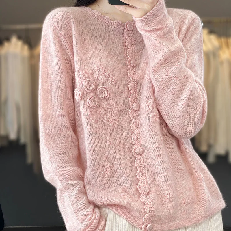 Cardigan da donna in puro cash - Wool Coat Peacoat recensione e prezzo