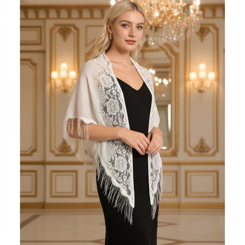Sciarpa da Sposa con Frange e  - Shawl Wrap Winter recensione e prezzo