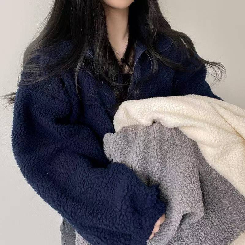 Giacca con cappuccio corta da  - Sherpa Hoodie Fleece recensione e prezzo